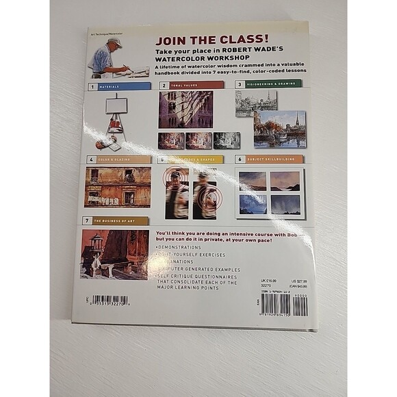 Robert Wade's Watercolor Workshop Handbook Art Artist Painting How To Paint EUC - Picture 2 of 7